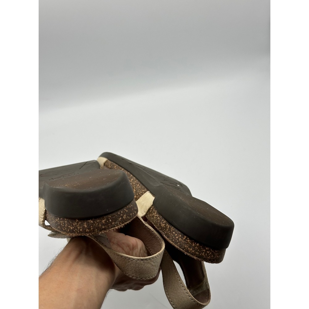 Dansko Women Size 41 US 10 Leather Comfort Orthotic Cork Footbed Sandals Beige - Picture 10 of 15